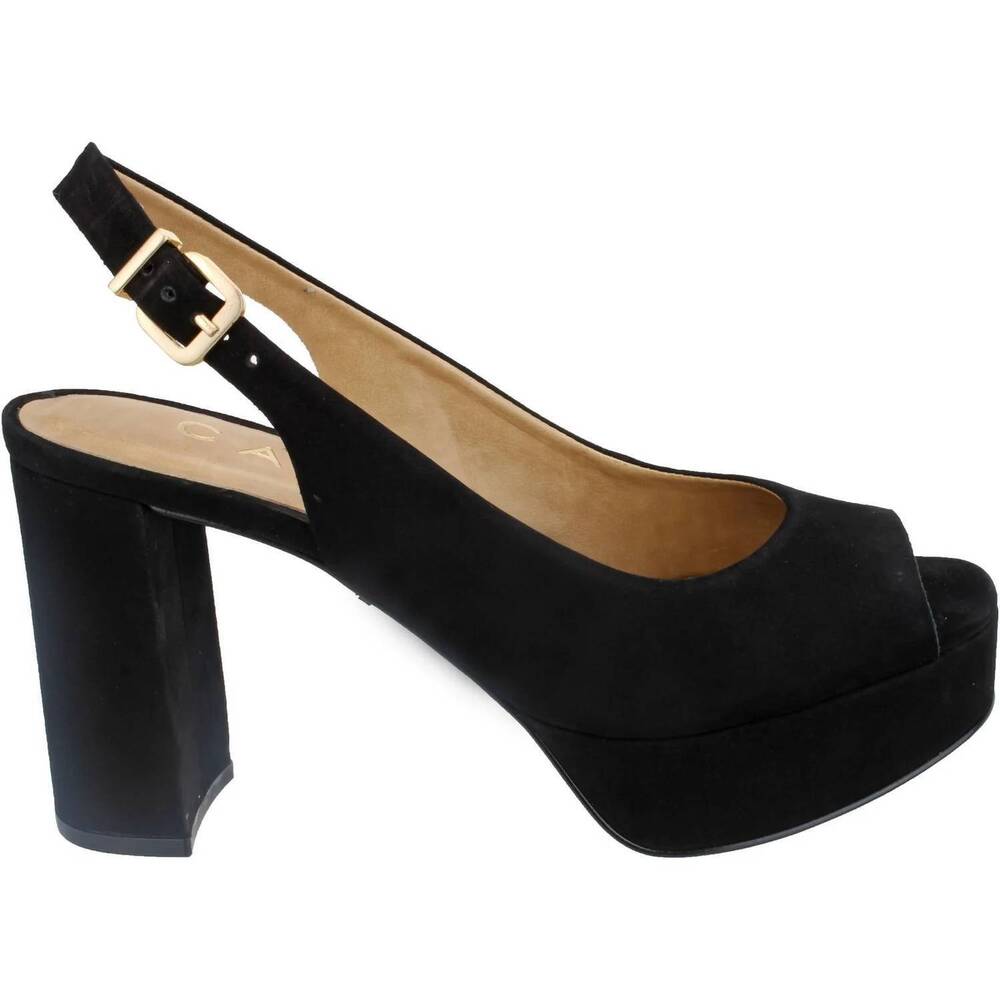 NEW CARRANO women's selina platform slingback heel in black